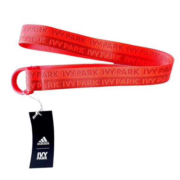 Adidas X IVY PARK Logo Logo Belt Neon Solar Orange - Picture 1 of 5